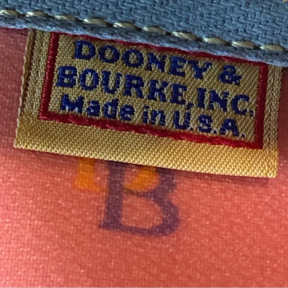 DOONEY BOURKE Pink Multicolor Rainbow DB Monogram Tote Shoulder Bag